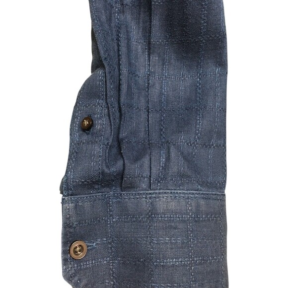 Tommy Bahama Shirt Men's Size XL Navy Blue Button Up - Picture 4 of 4